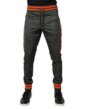 Dolce & Gabbana Army Green Polyester Jogger Sweatpants Pants