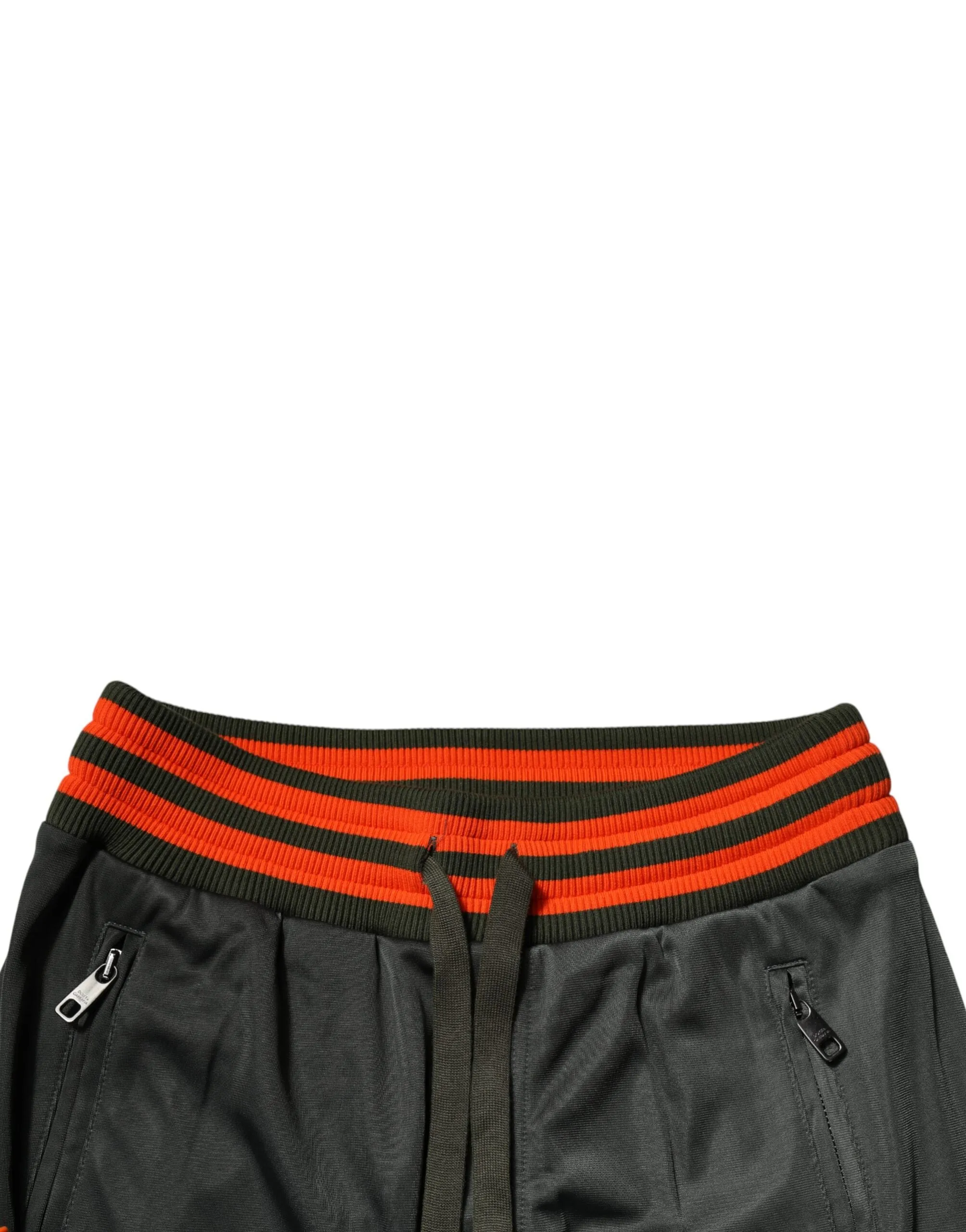 Dolce & Gabbana Army Green Polyester Jogger Sweatpants Pants