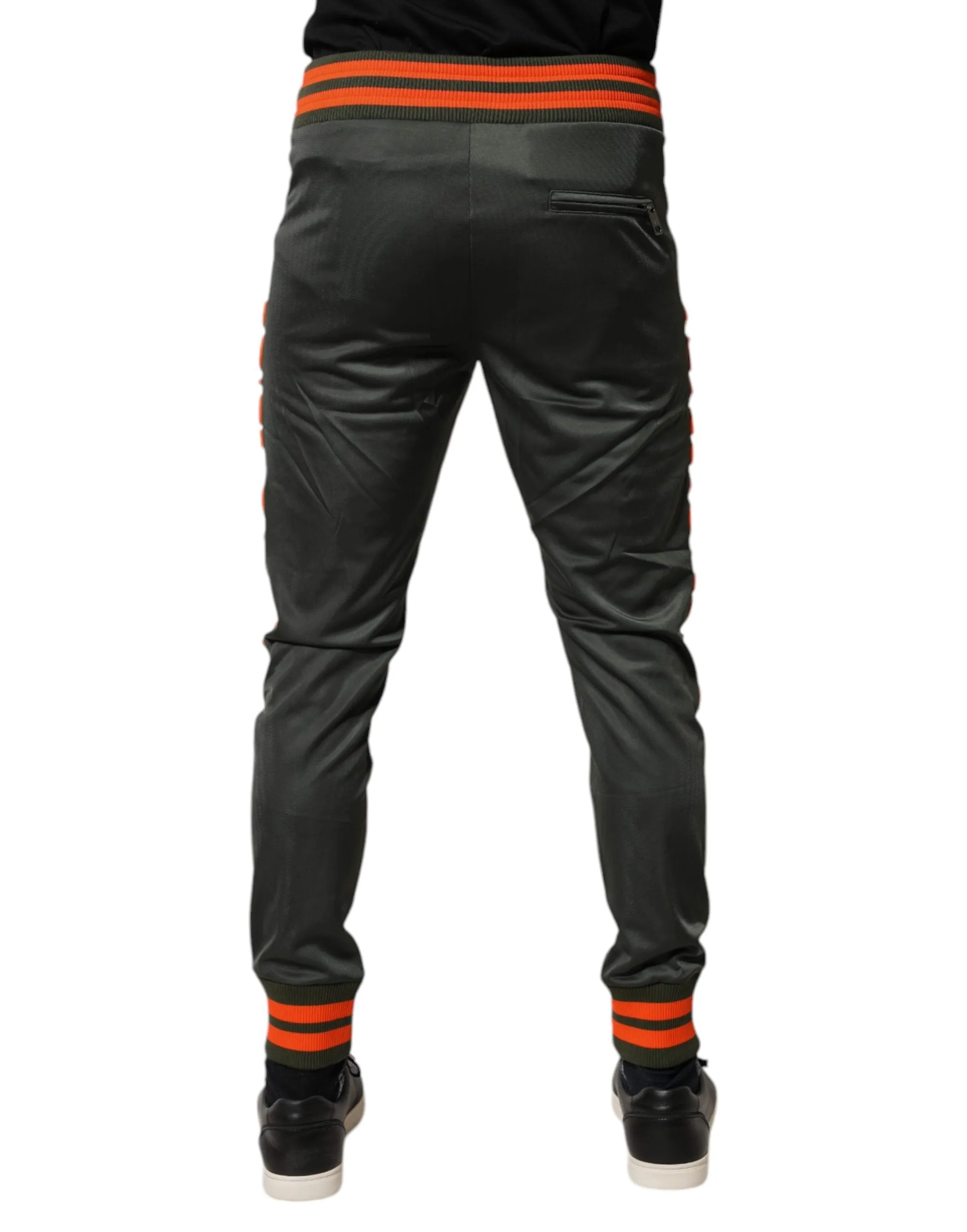 Dolce & Gabbana Army Green Polyester Jogger Sweatpants Pants