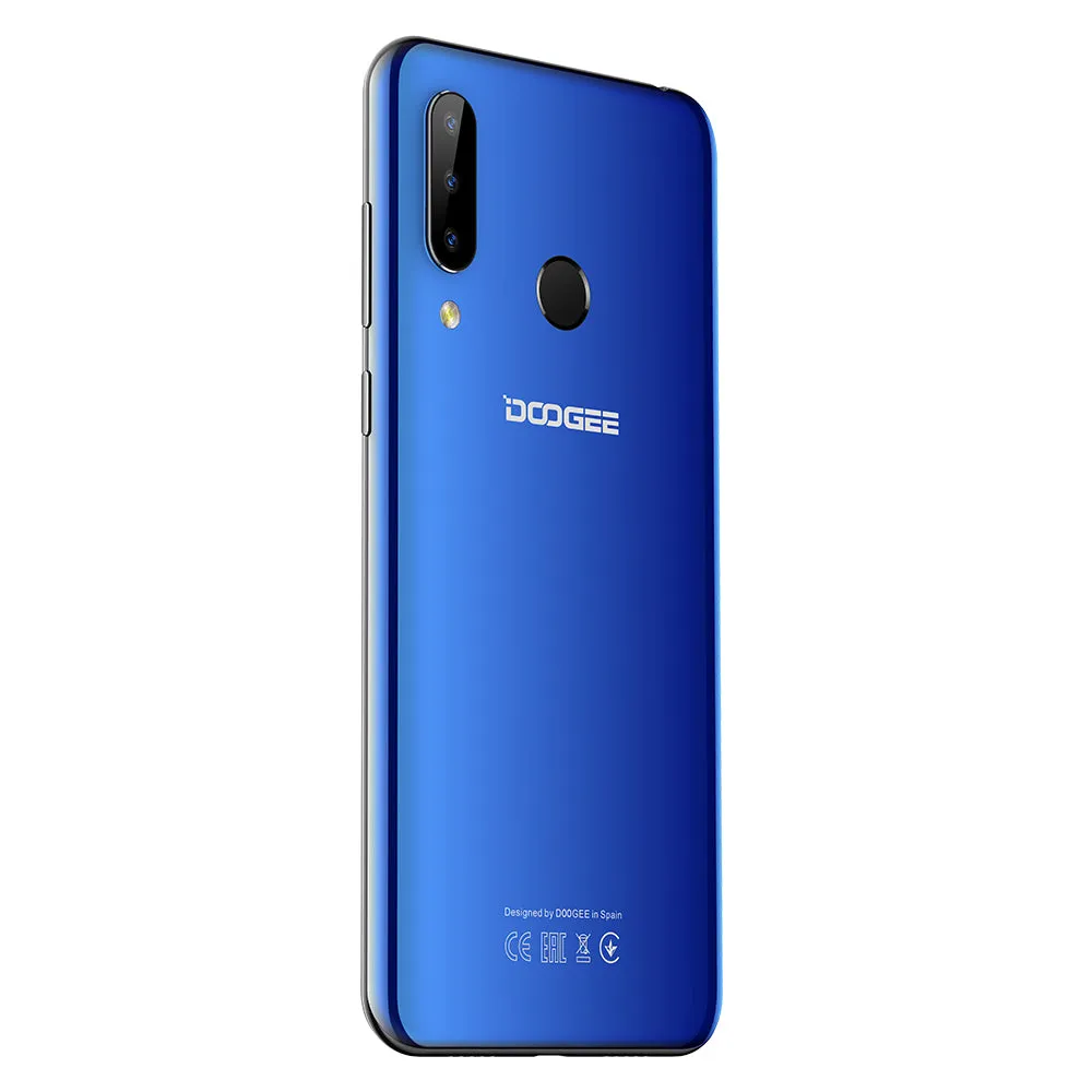 Doogee N20 4G Smartphone 6.3"" Waterdrop Screen Mobile Phone 4GB 64GB Octa Core 16MP Triple Rear Cameras 4350mAh 10w Quick Charge black