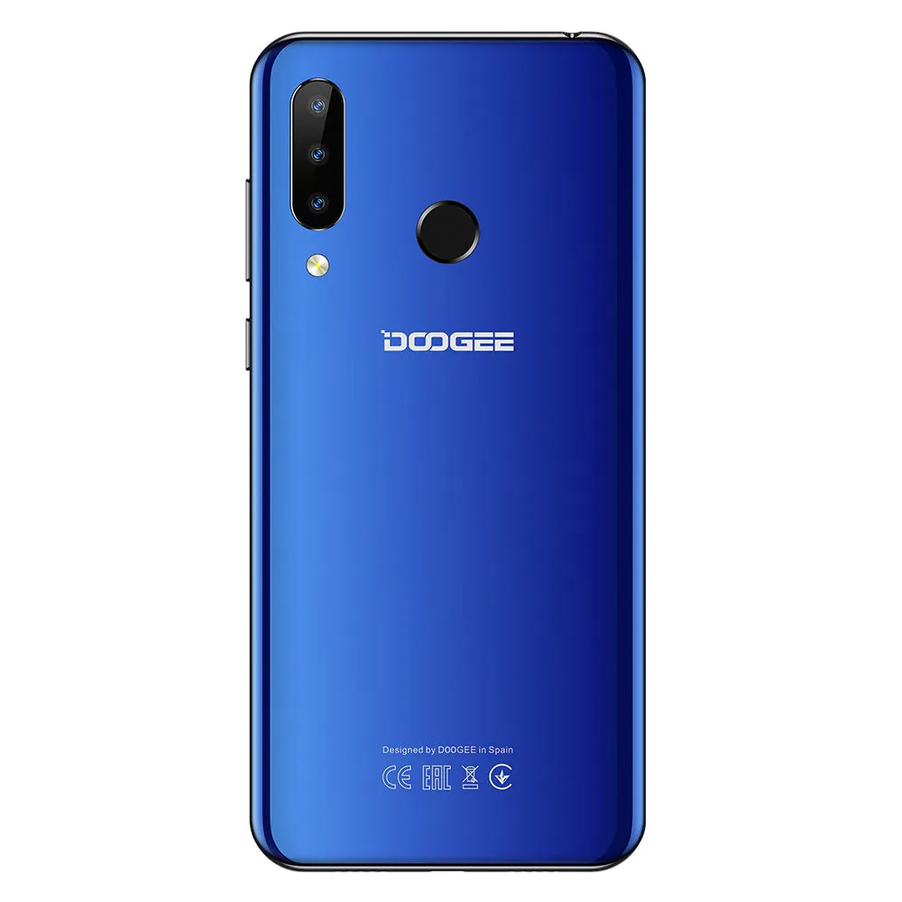 Doogee N20 4G Smartphone 6.3"" Waterdrop Screen Mobile Phone 4GB 64GB Octa Core 16MP Triple Rear Cameras 4350mAh 10w Quick Charge black