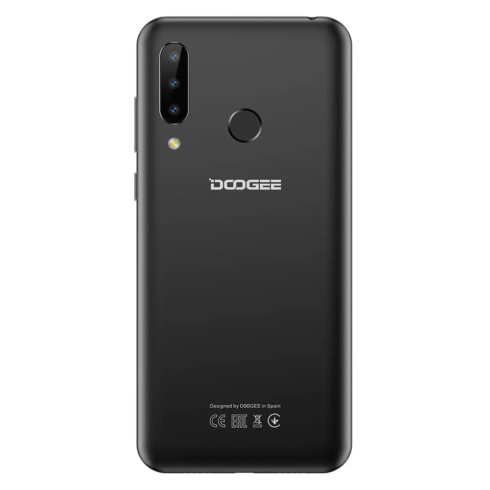 Doogee N20 4G Smartphone 6.3"" Waterdrop Screen Mobile Phone 4GB 64GB Octa Core 16MP Triple Rear Cameras 4350mAh 10w Quick Charge black