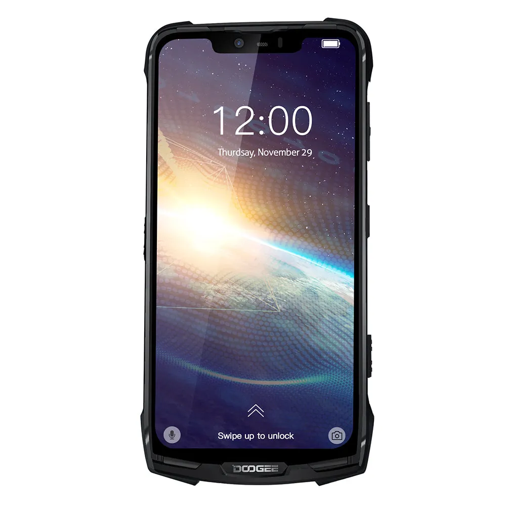 DOOGEE S90 Pro IP68/IP69K Rugged Mobile Phone Android 9.0 Smartphone 6.18'' FHD  Display Helio P70 Octa Core 6GB 128GB 16MP Cam black_European version