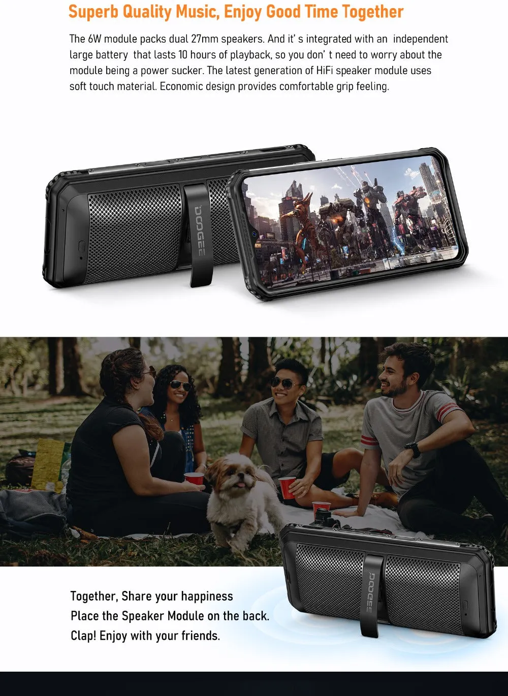DOOGEE S95 Pro Mobile Phone 6.3inch Smartphone 5150mAh Helio P90 CPU 8GB RAM 128GB ROM 48MP 16MP 8MP Camera Black_RU version