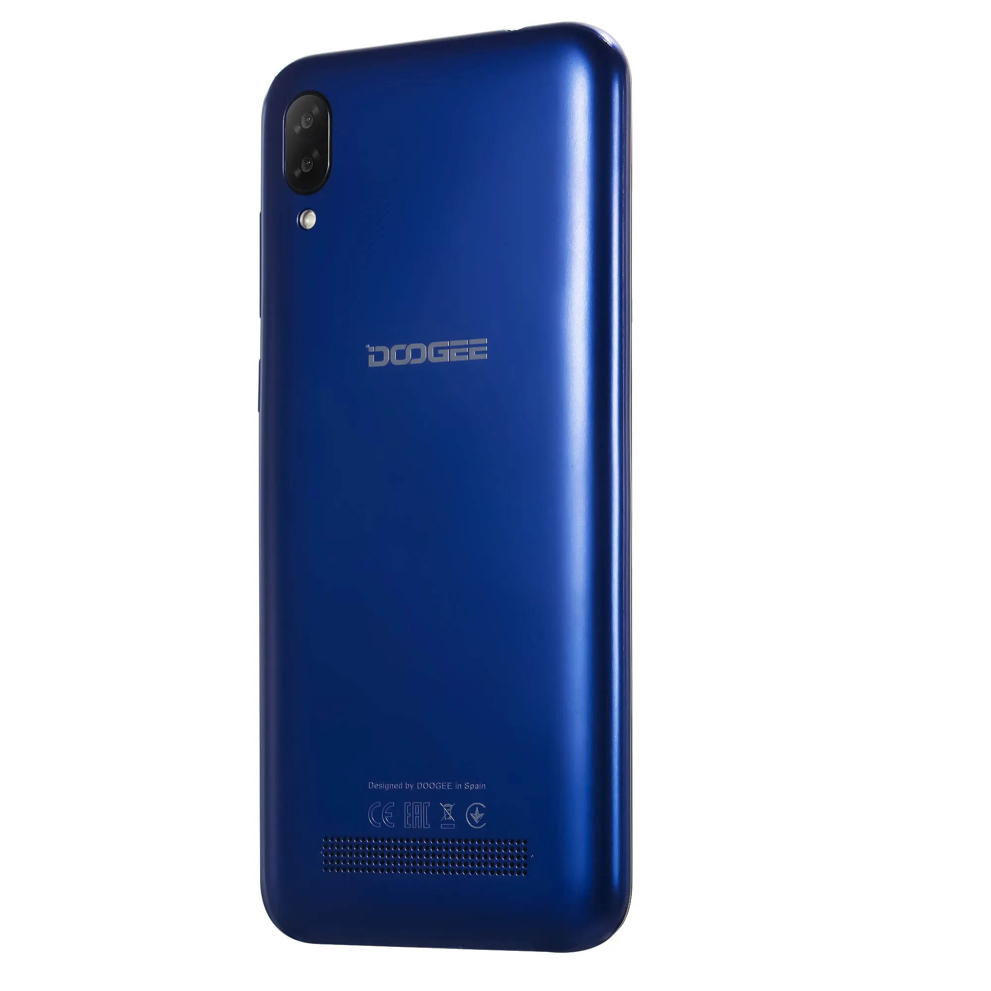 DOOGEE X90 Cellphone 6.1inch 19:9 Waterdrop LTPS Screen Smartphone Quad Core CPU 1GB RAM 16GB ROM 3400mAh Battery Dual SIM Cards 8MP 5MP Camera Android 8.1 OS  Blue_Russian version