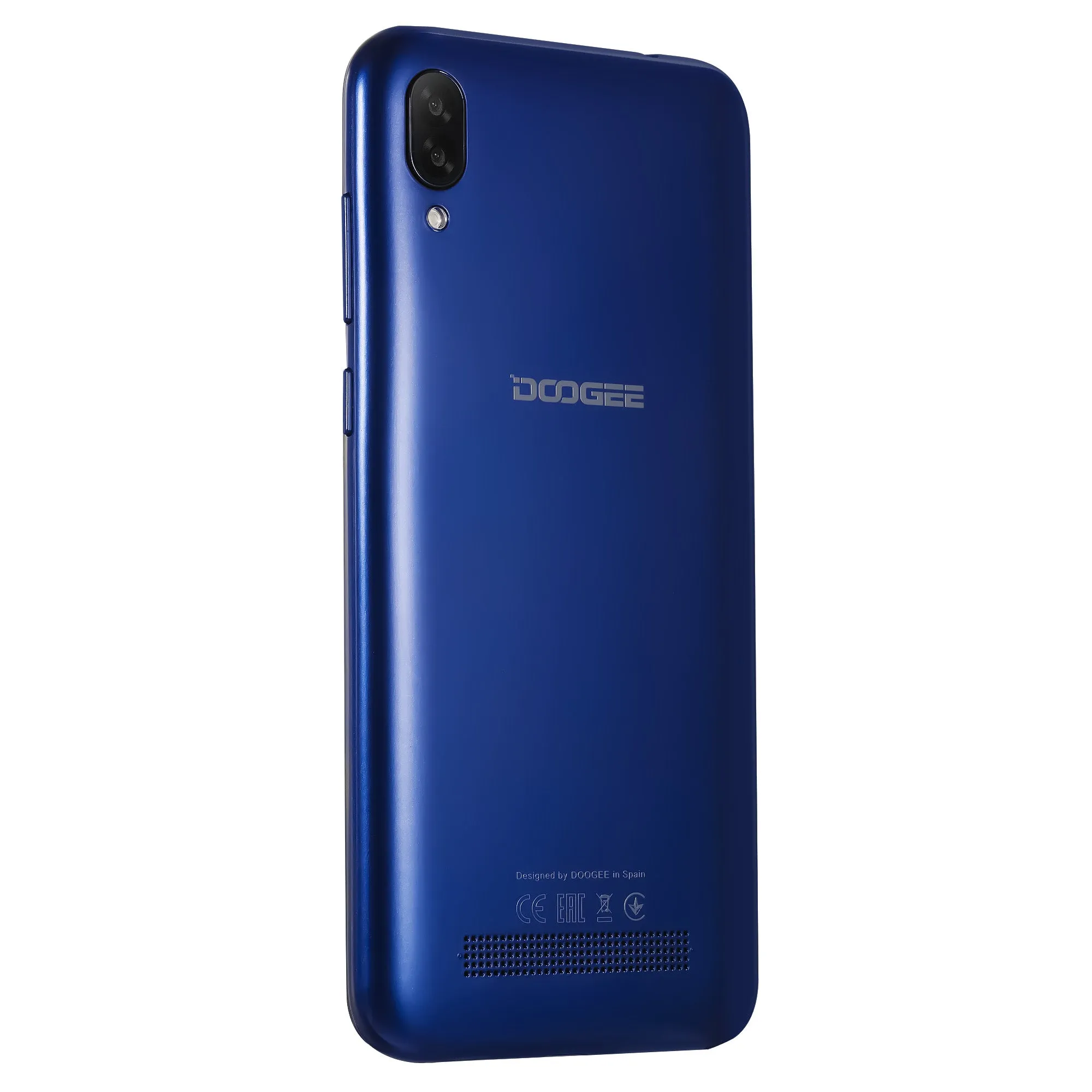 DOOGEE X90 Cellphone 6.1inch 19:9 Waterdrop LTPS Screen Smartphone Quad Core CPU 1GB RAM 16GB ROM 3400mAh Battery Dual SIM Cards 8MP 5MP Camera Android 8.1 OS  Blue_Russian version