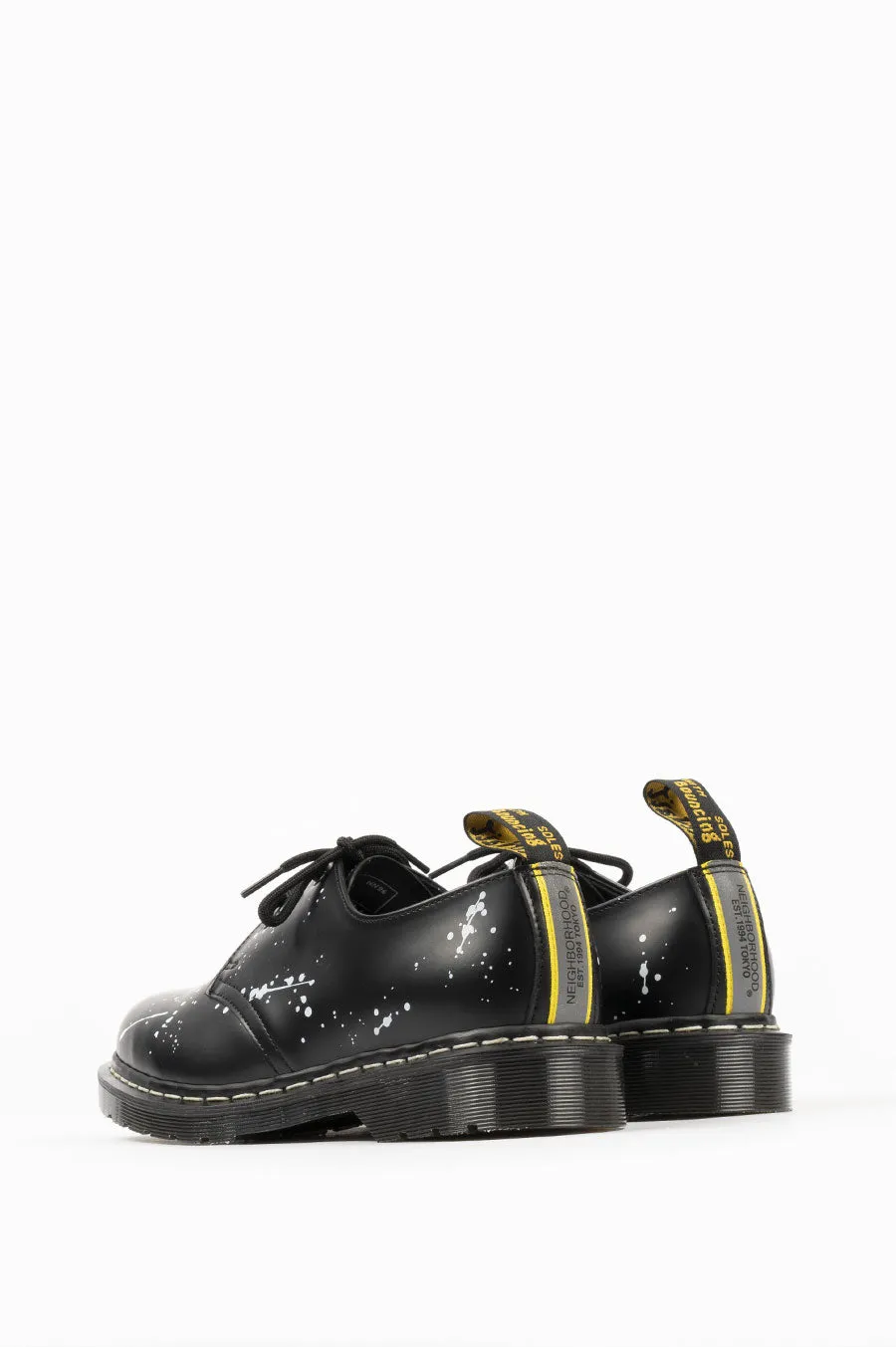 DR MARTENS X NEIGHBORHOOD 1461 BLACK WHITE