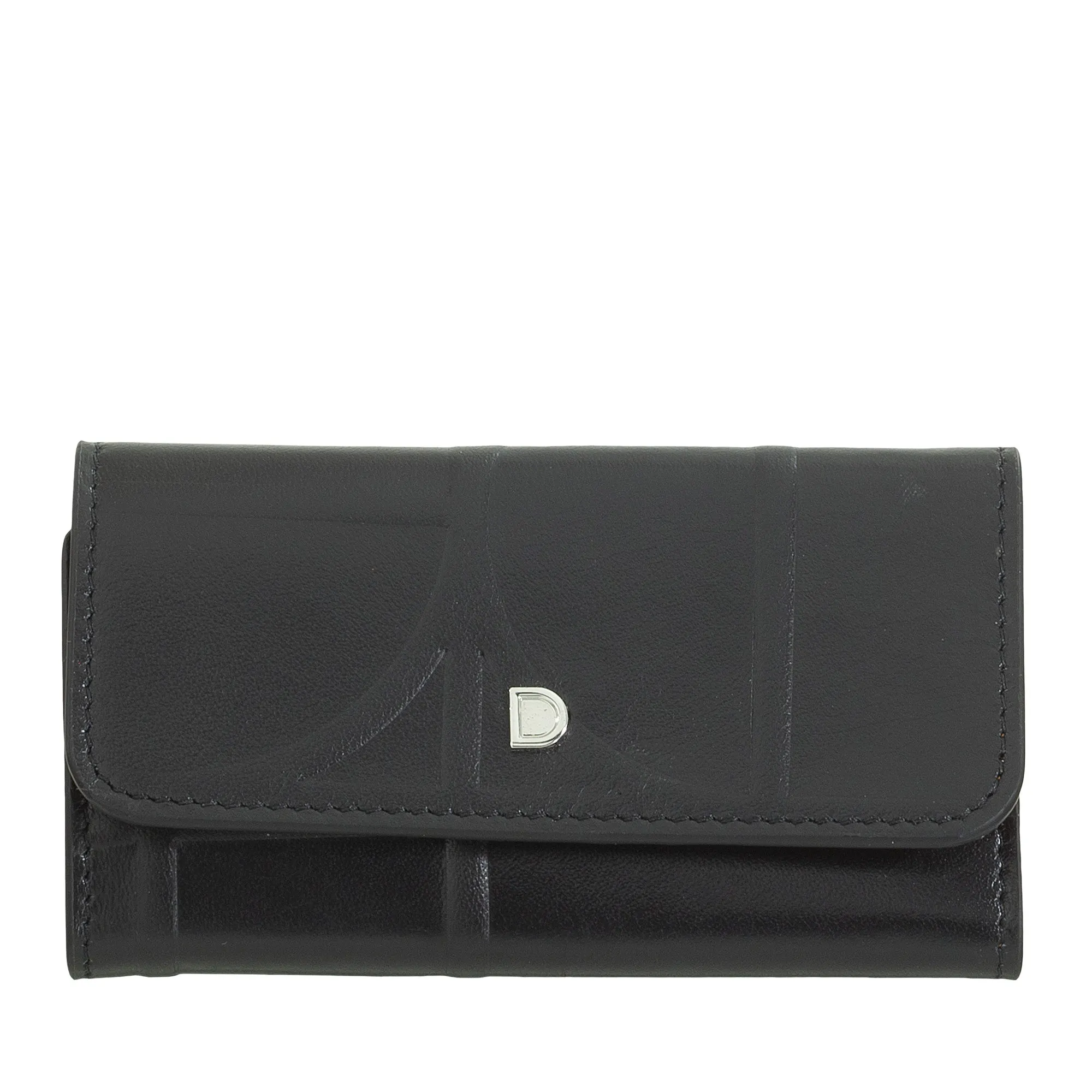 DUDU Keychain in leather with 6 hooks, Borsellino Boarsen Kenchiar Woman - Elegant, practical and compact to organize the keys