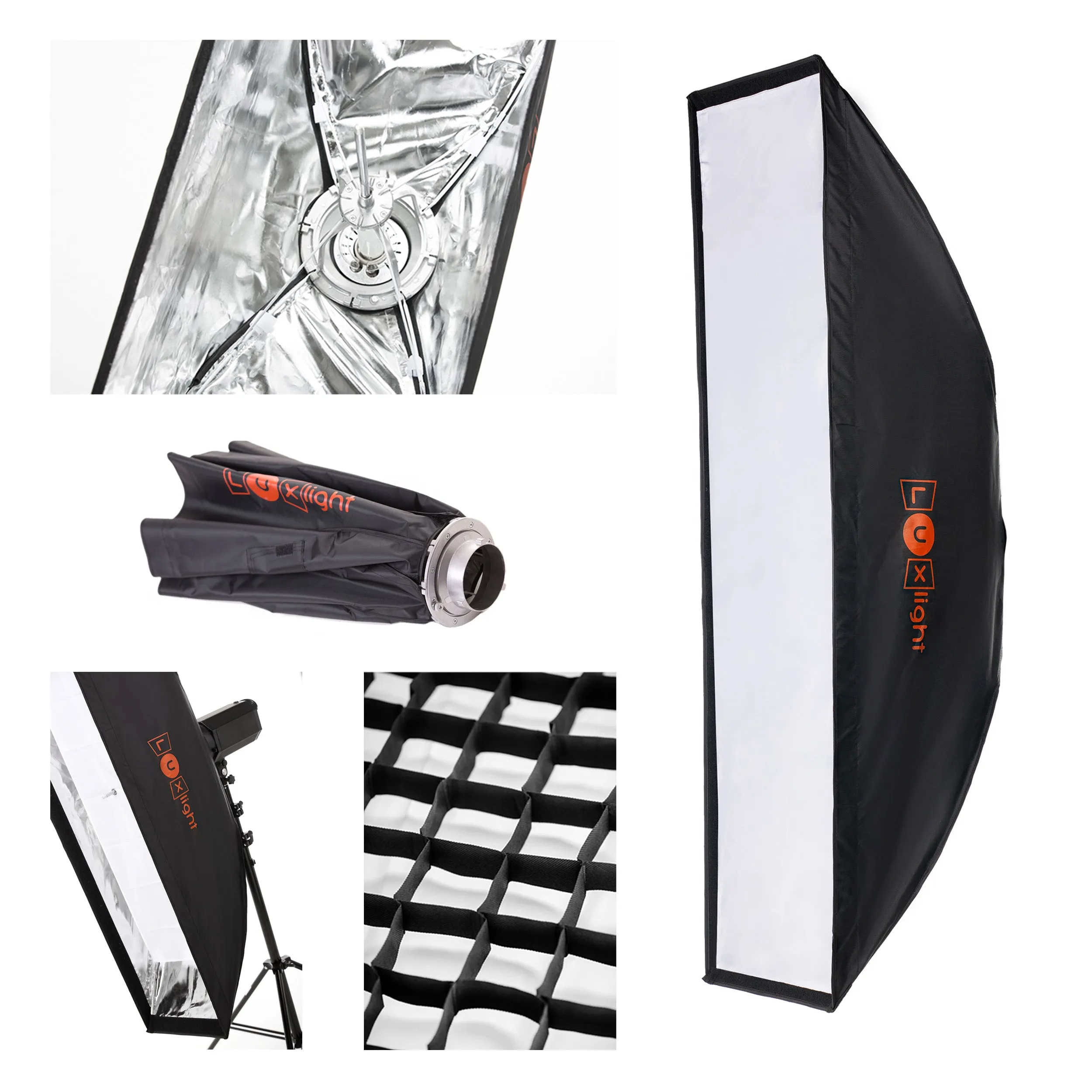 E Series Umbrella Stripbox | Bowens Mount | Softbox Diffuser