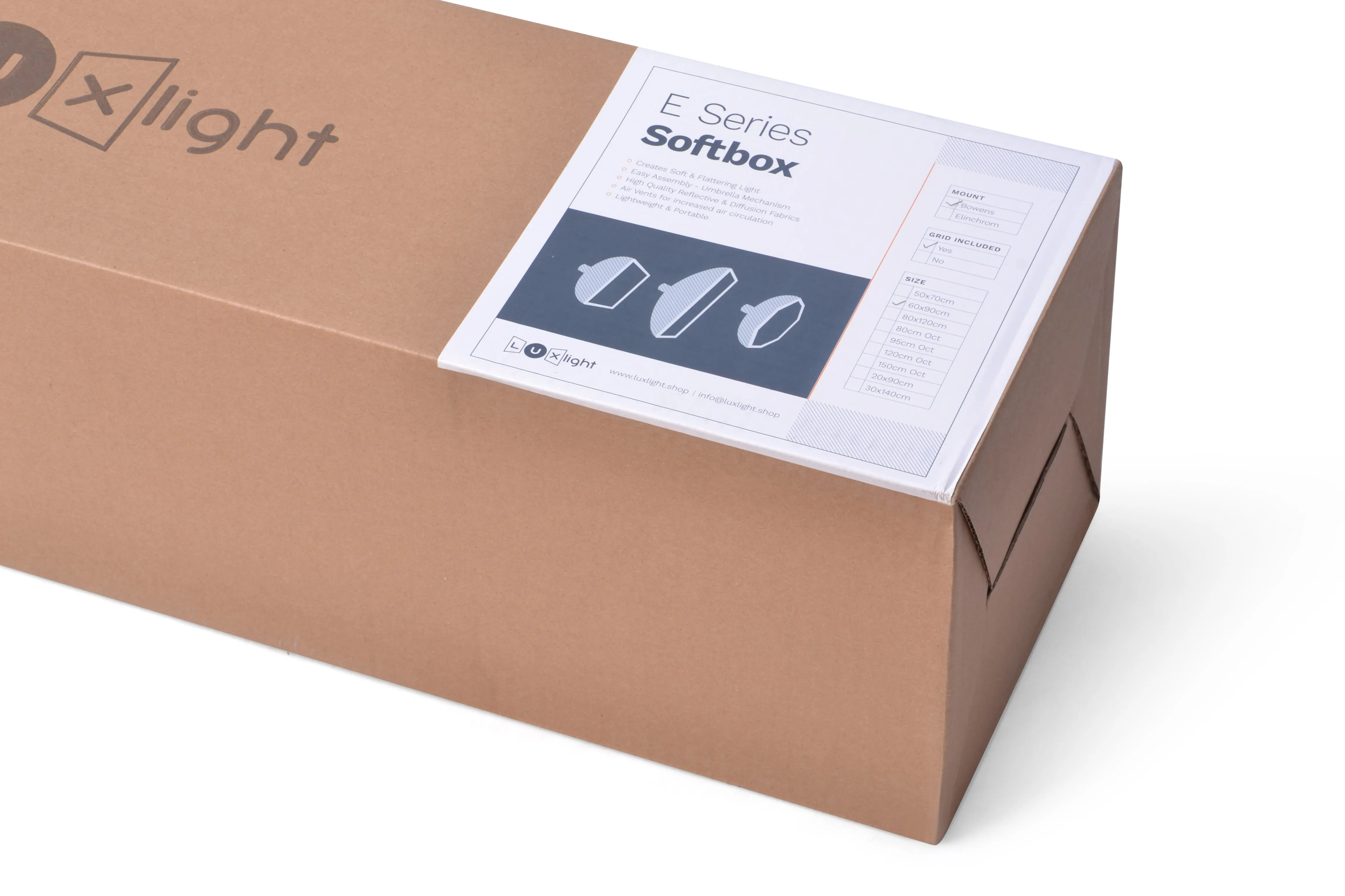 E Series Umbrella Stripbox | Bowens Mount | Softbox Diffuser