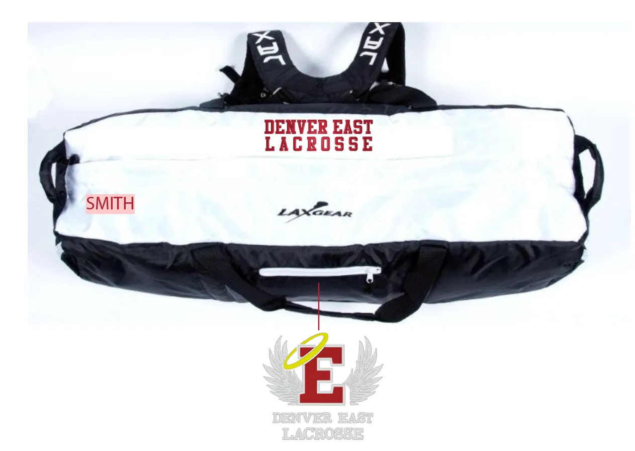East HS black Laxgear bags