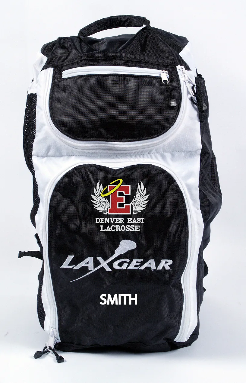 East HS black Laxgear bags