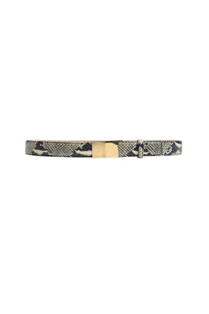 Elio Python Leather Belt