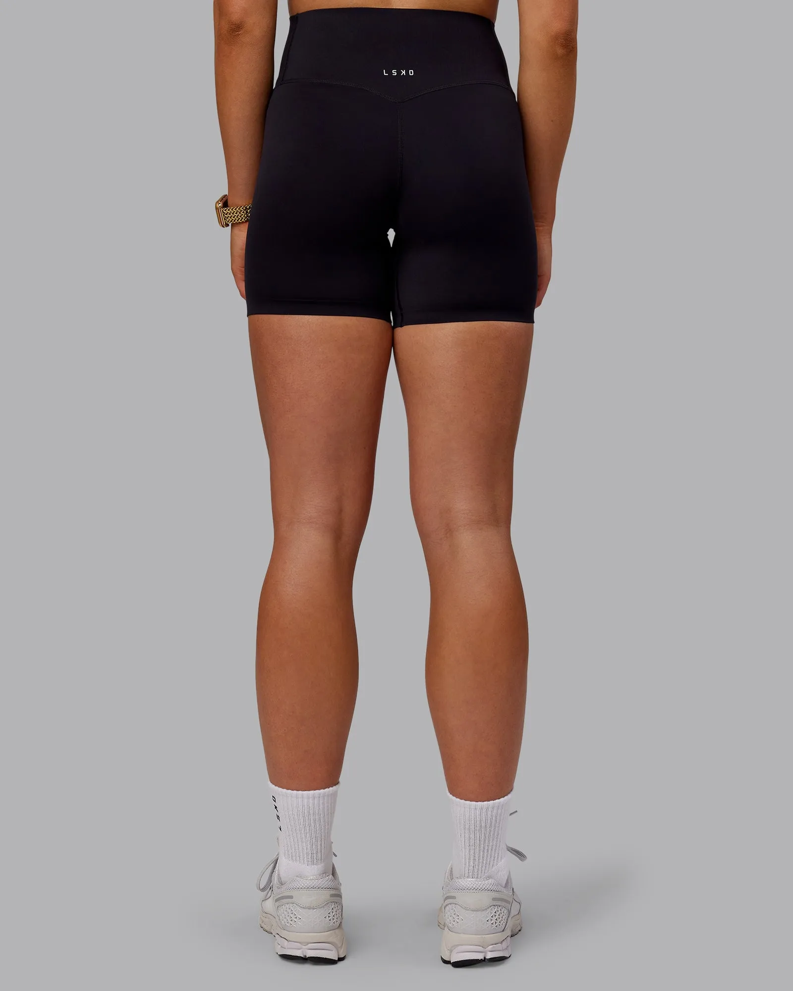 Elixir Bonded Waistband Mid Short Tights - Black