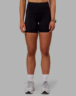 Elixir Bonded Waistband Mid Short Tights - Black