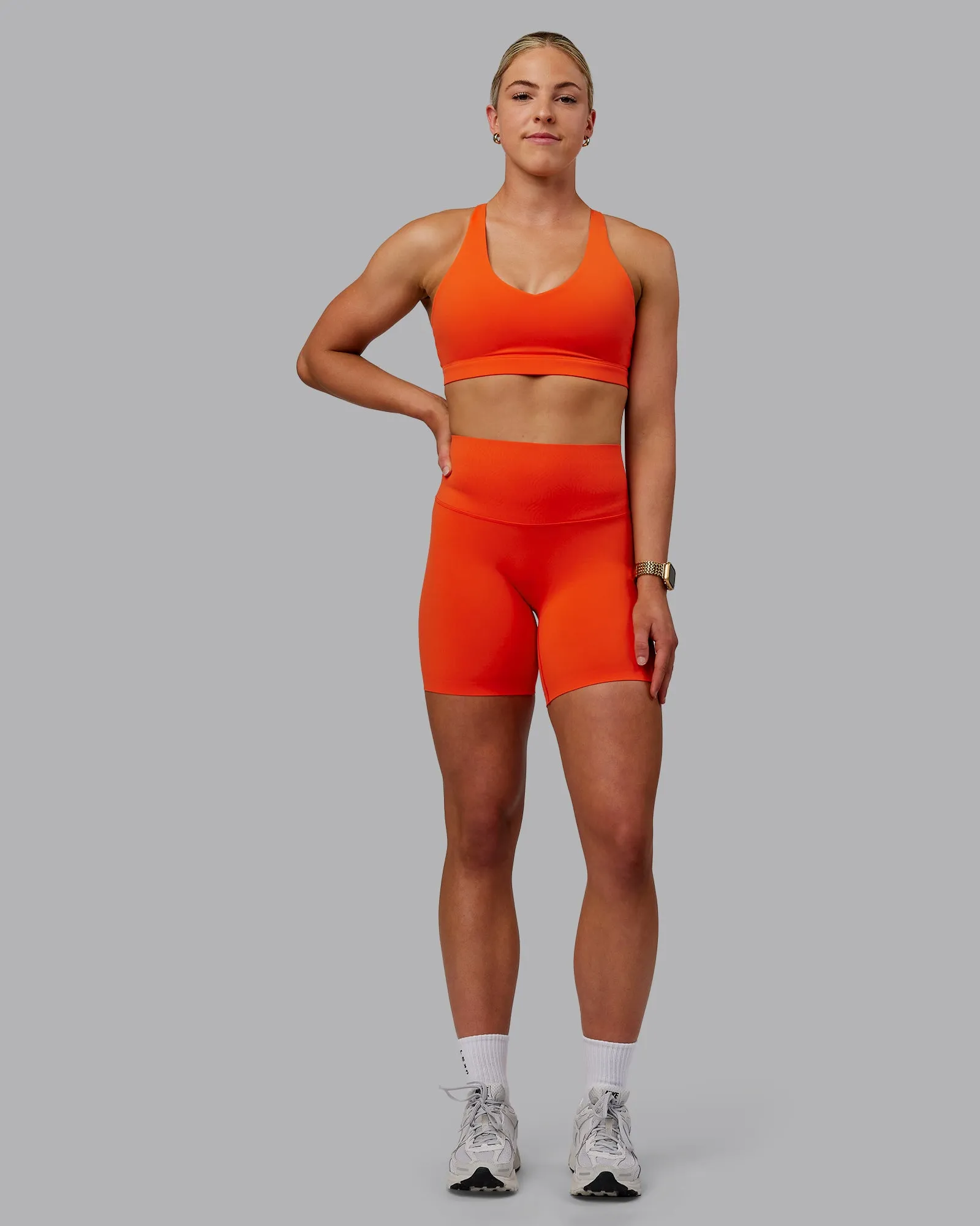 Elixir Bonded Waistband Mid Short Tights - Grenadine