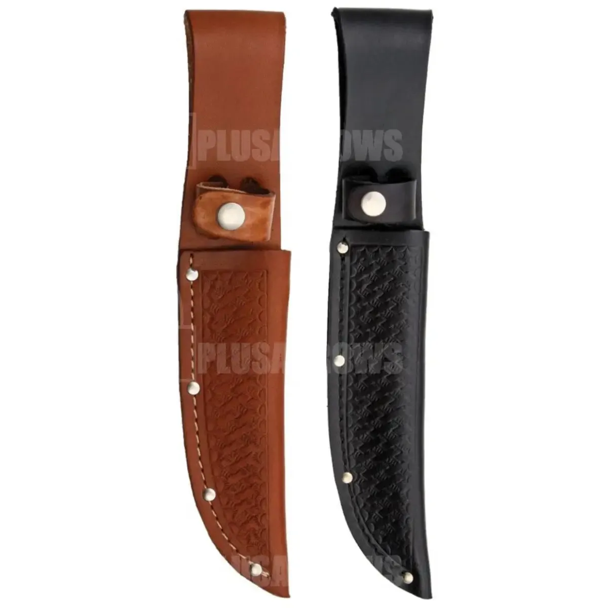 Embosed Leather Fixed Blade Knife Sheath