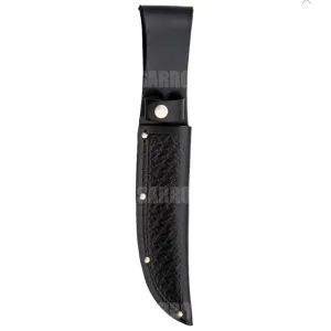 Embosed Leather Fixed Blade Knife Sheath