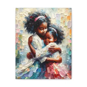 Embrace of Sisterhood | Canvas
