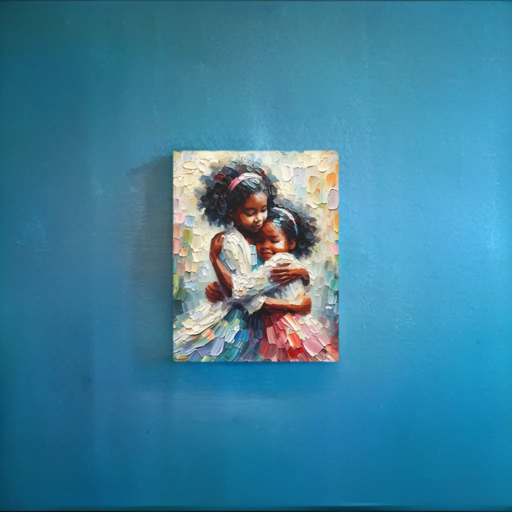 Embrace of Sisterhood | Canvas