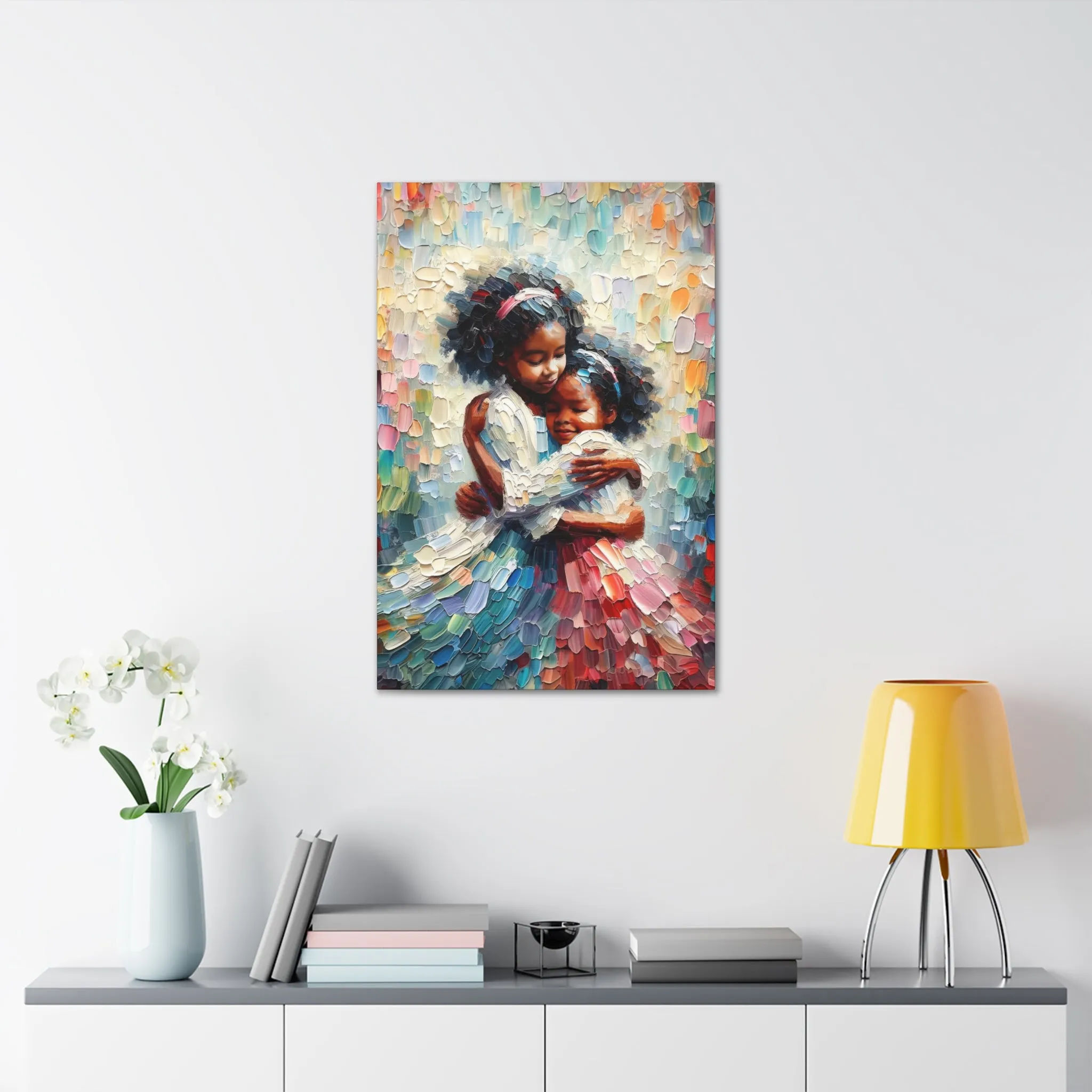 Embrace of Sisterhood | Canvas