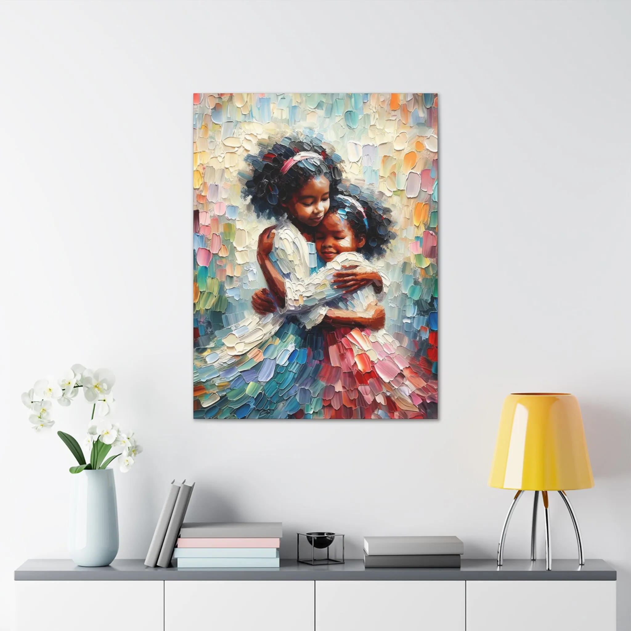 Embrace of Sisterhood | Canvas