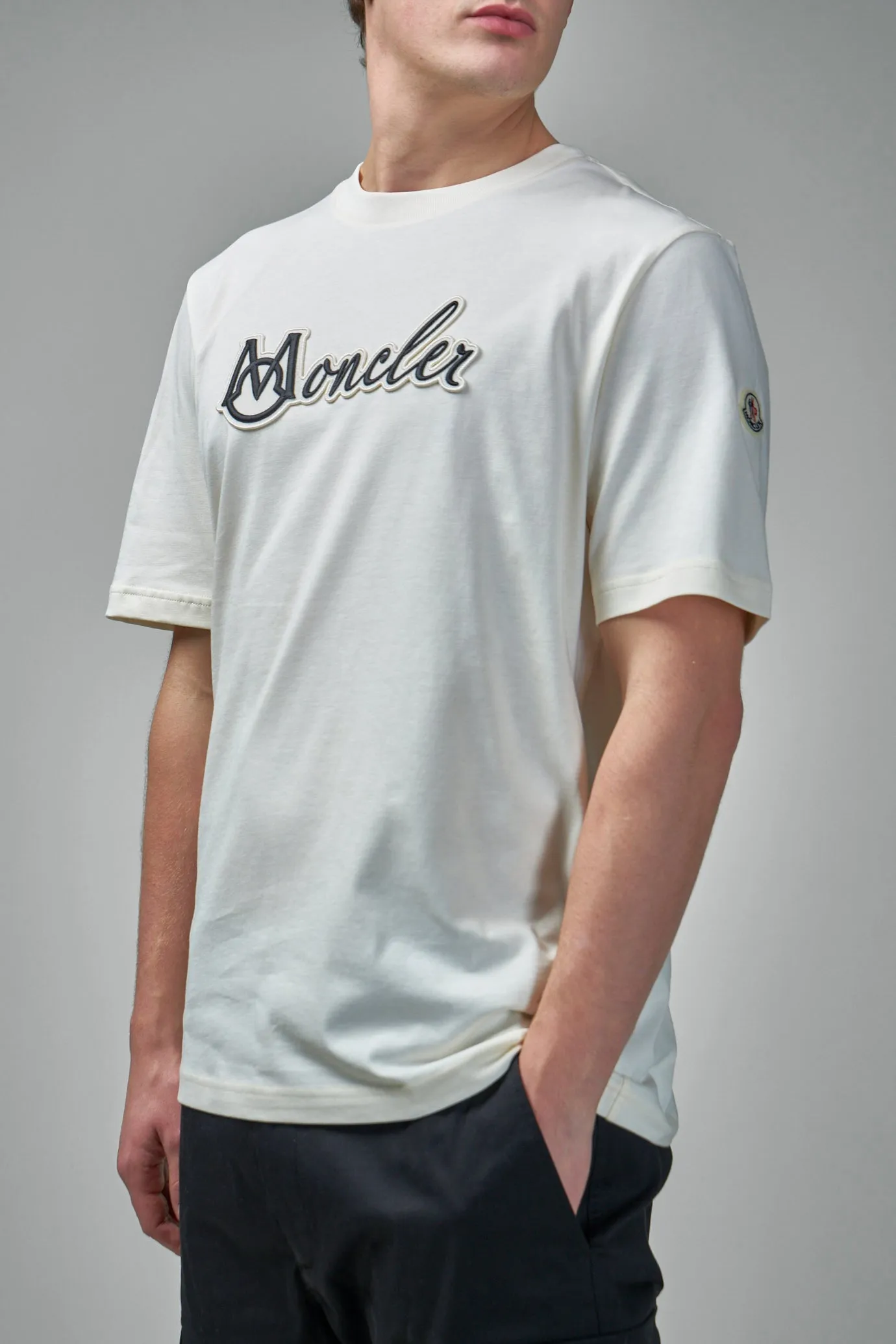 Embroidered Varsity Logo Cotton T-shirt
