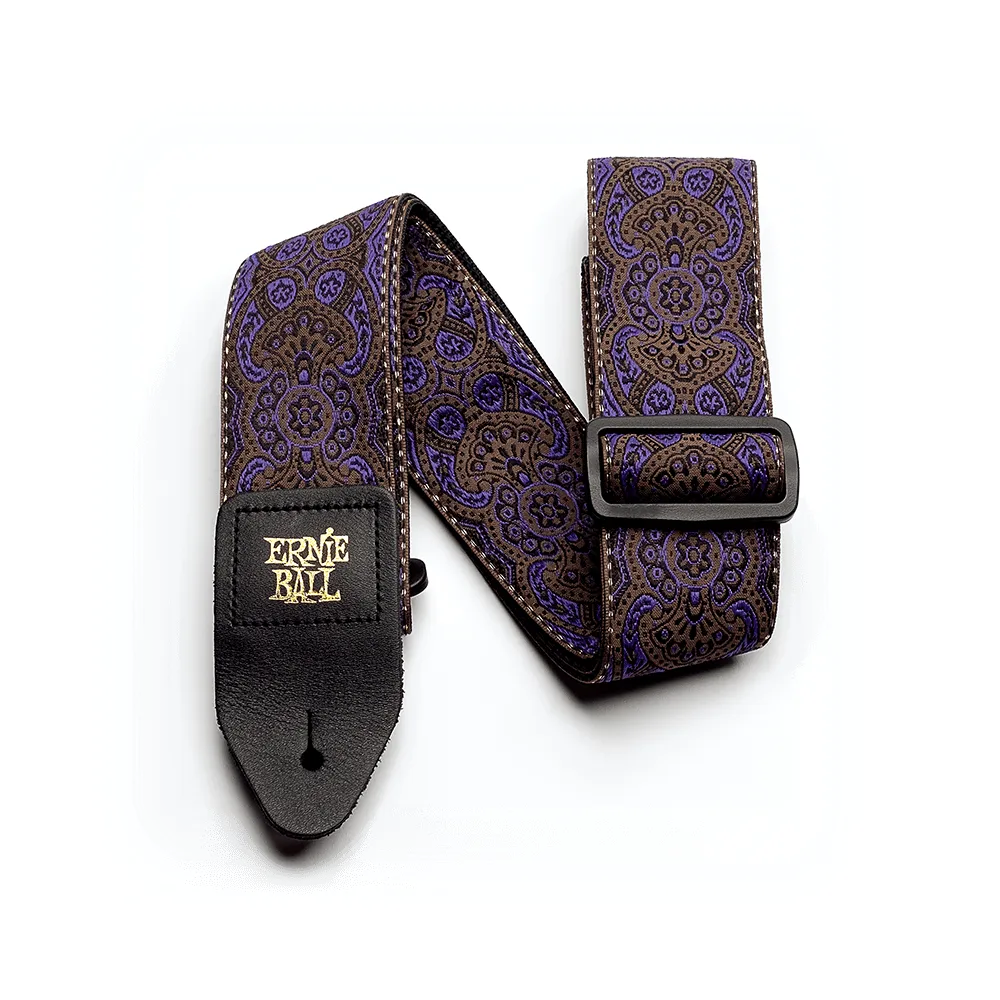Ernie Ball Purple Paisley Jacquard Guitar Strap