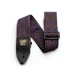 Ernie Ball Purple Paisley Jacquard Guitar Strap