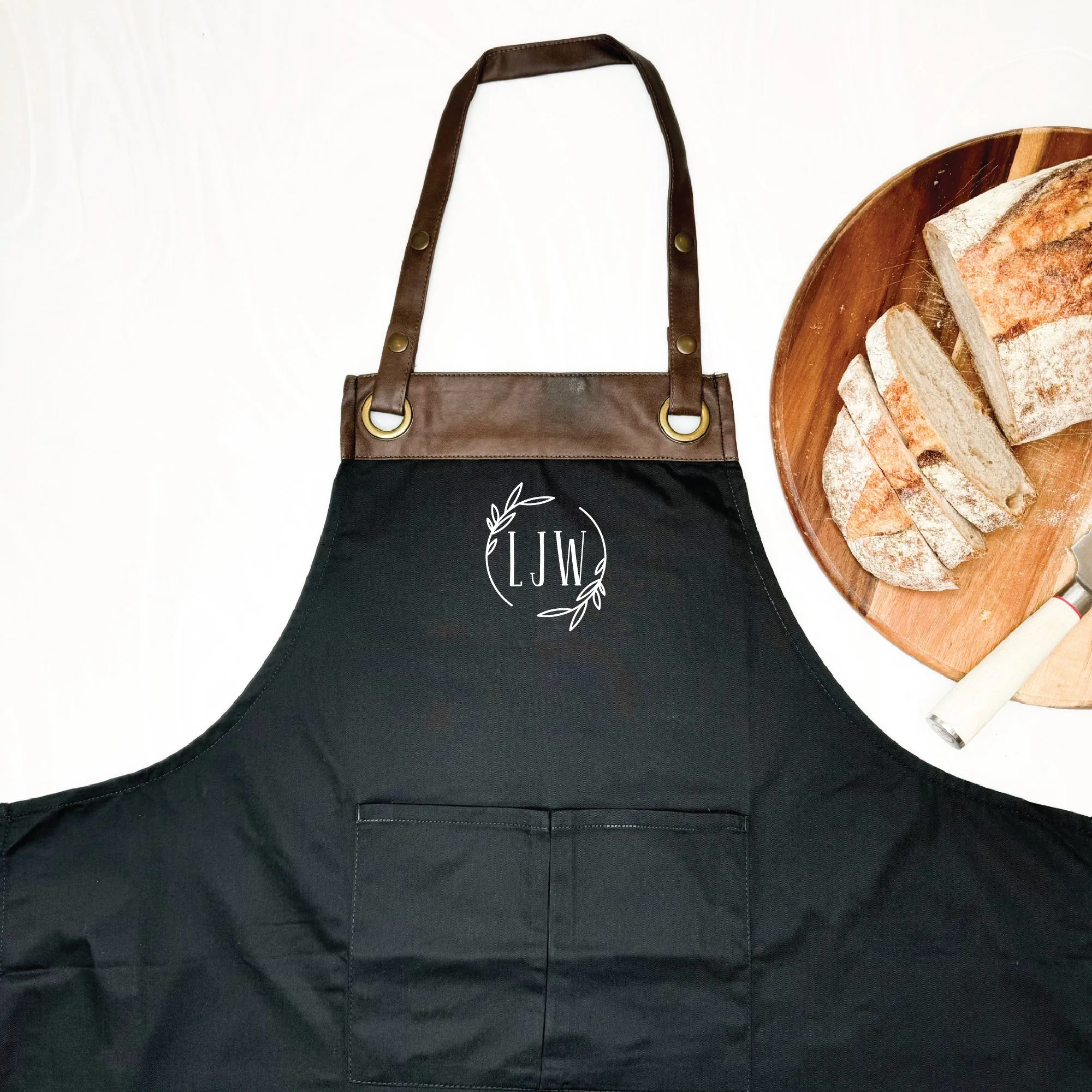 Eucalyptus Monogram Personalised Apron