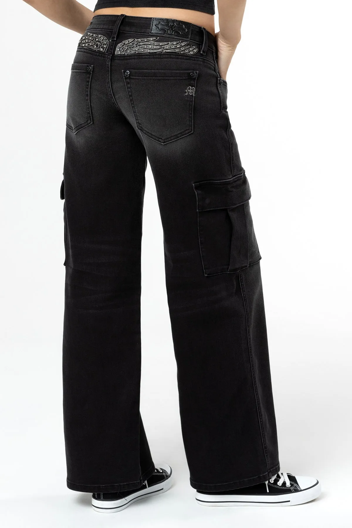 Evelyn Denim Cargo Jeans
