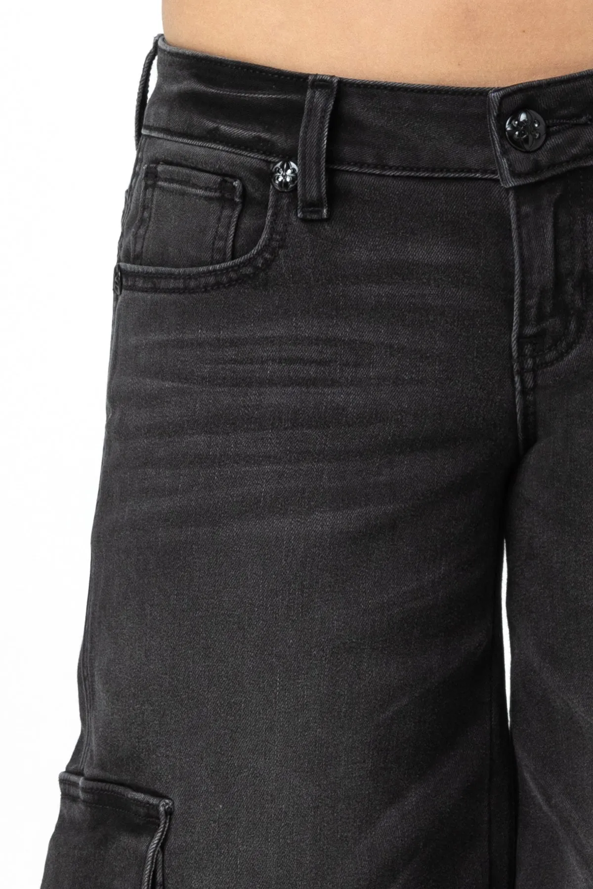 Evelyn Denim Cargo Jeans