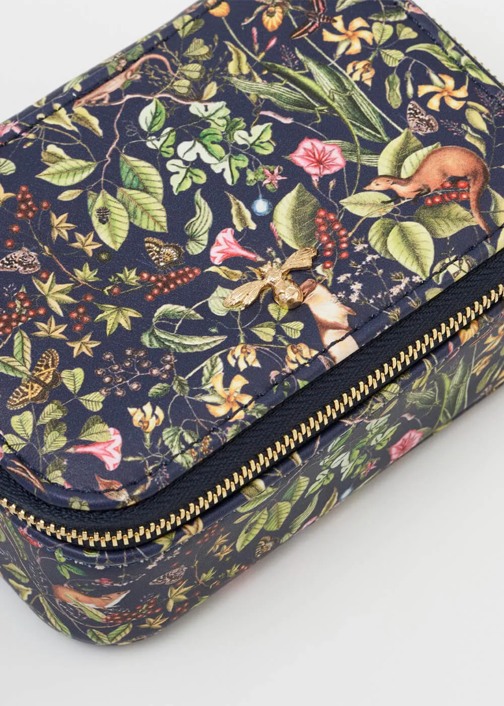 Fable England Wolf Garden Jewelry Box Navy