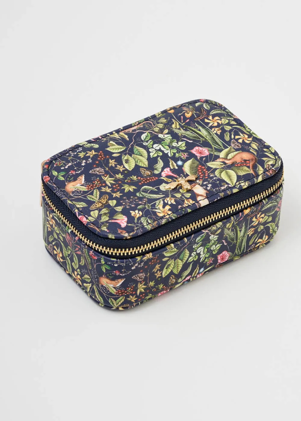 Fable England Wolf Garden Jewelry Box Navy