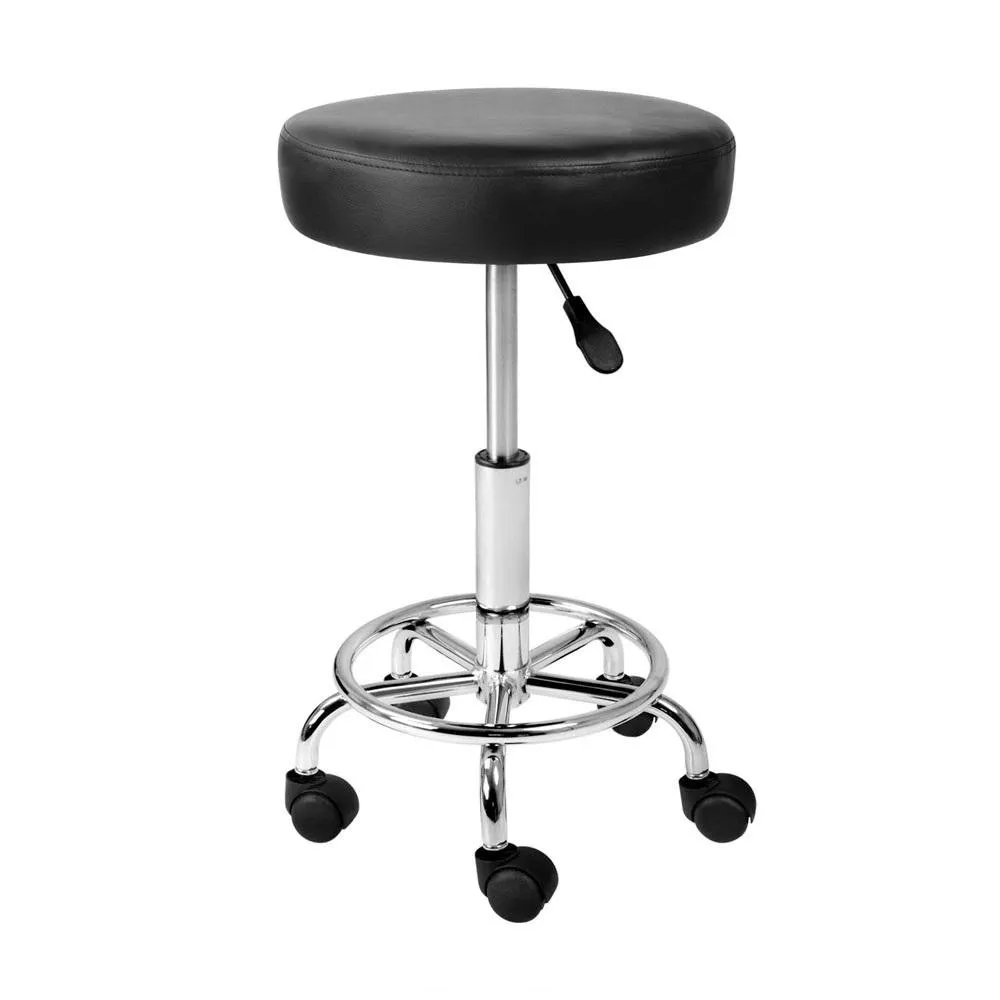 FastAid PU Leather Stainless Steel Frame Stool