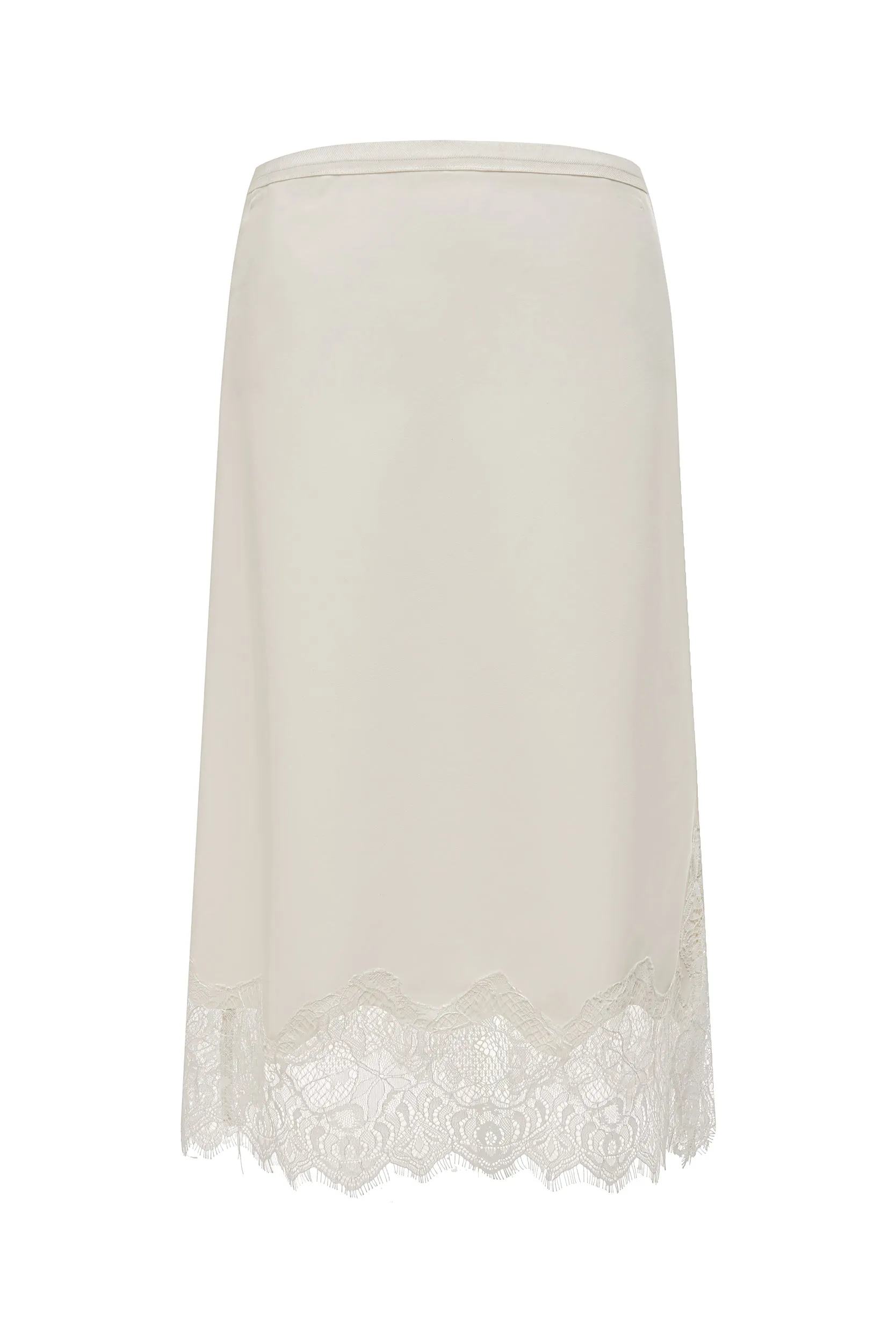 Faux Leather Bias Skirt