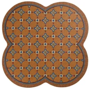 Faux Leather Chrysanthème Placemats - Set of 2