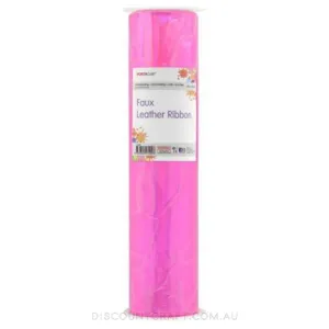 Faux Leather Vinyl Roll- Holographic Hot Pink