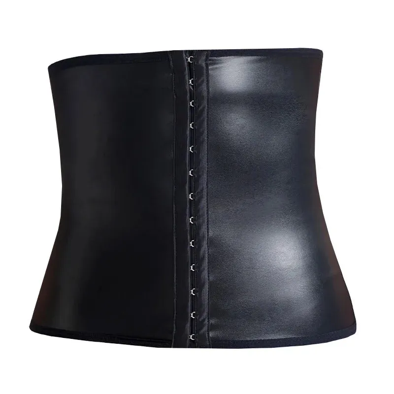 Faux Leather Waist Trainer