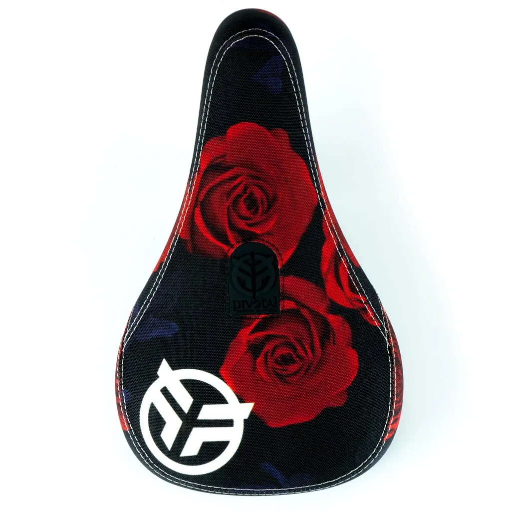 Federal Mid Pivotal Roses Seat - Black / Red With White Logo