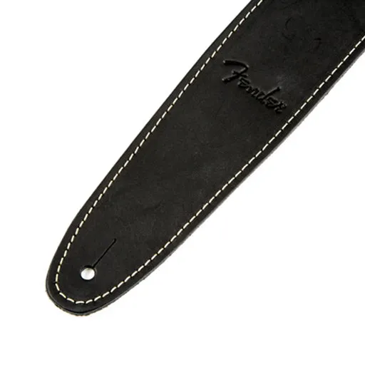 Fender Ball Glove Leather Guitar Strap, Black