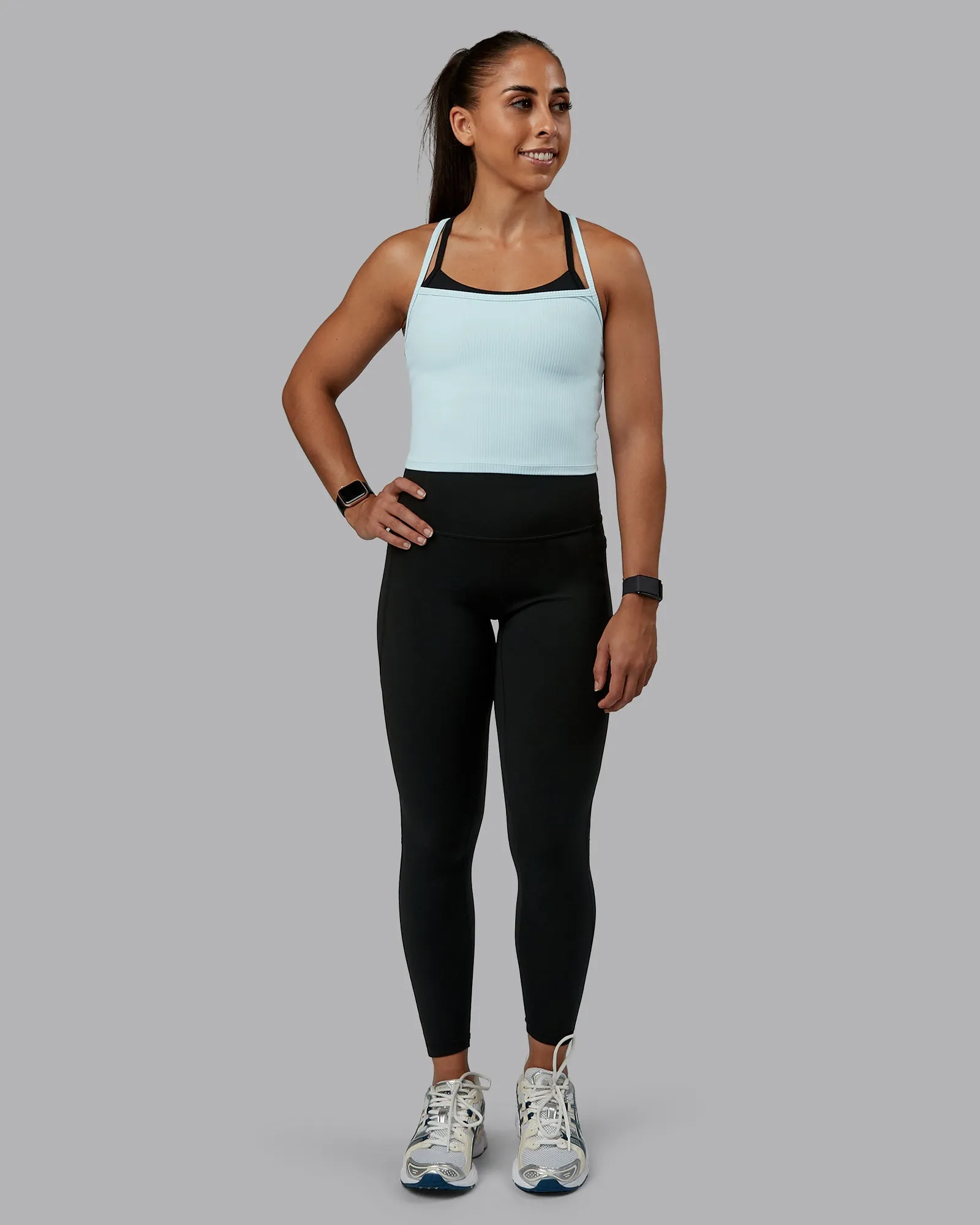 Flame Ribbed Tank - Skyride