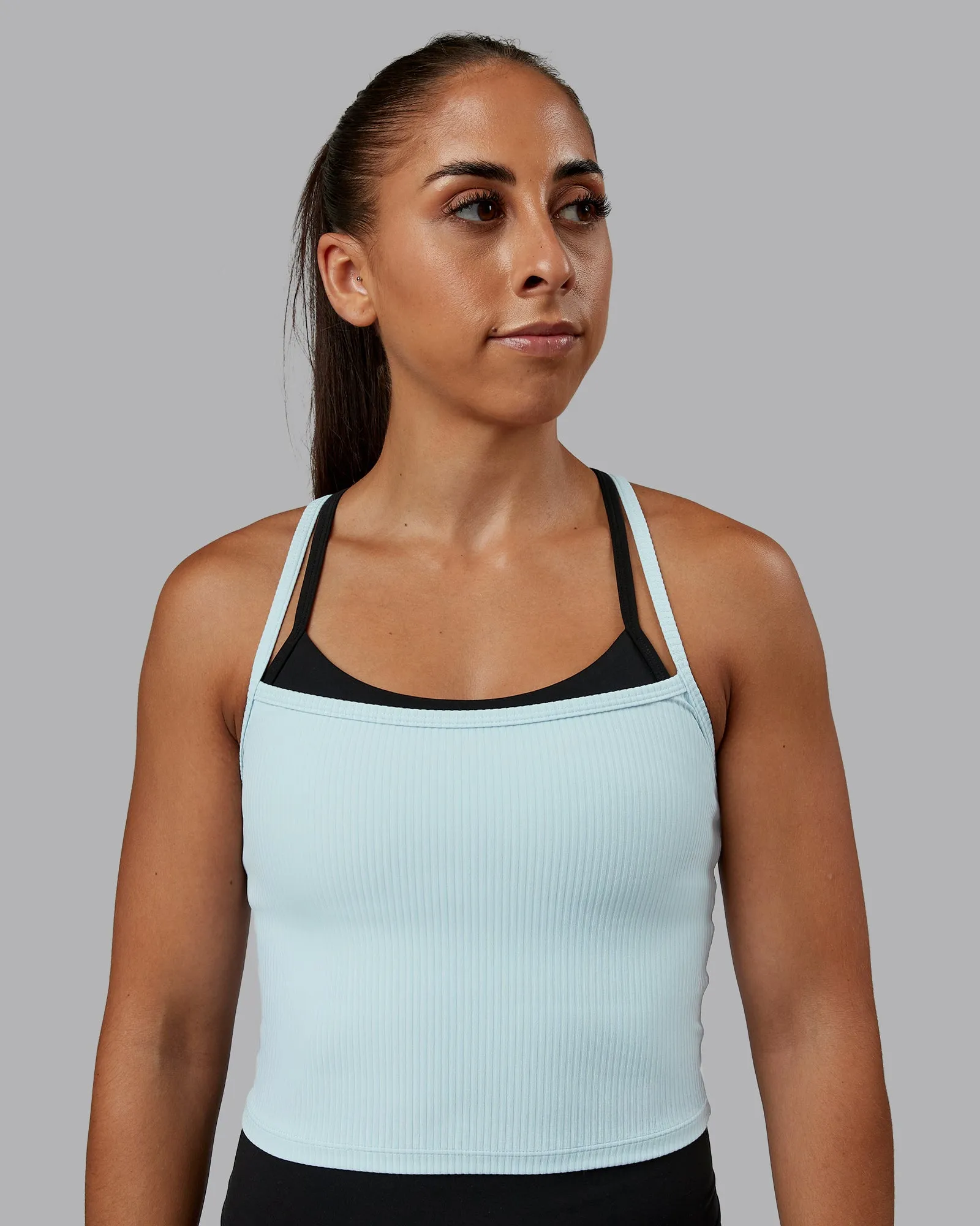 Flame Ribbed Tank - Skyride