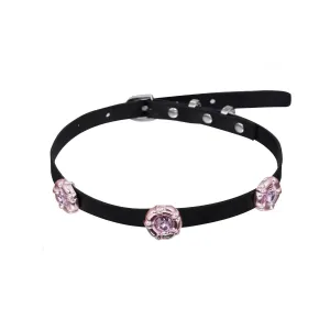 Floral Leather Necklace