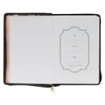 For I know the Plans I Have for You Midnight Botanical Faux Leather Journal