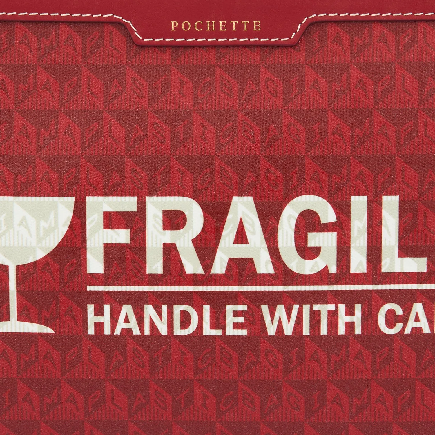 Fragile I am a Plastic Bag Pochette