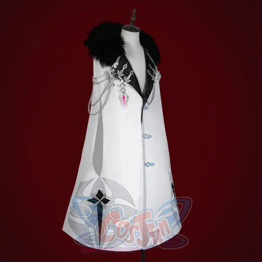 Genshin Impact Fatui Harbinger Damselette Columbina Cape Cosplay Costume C07581  A