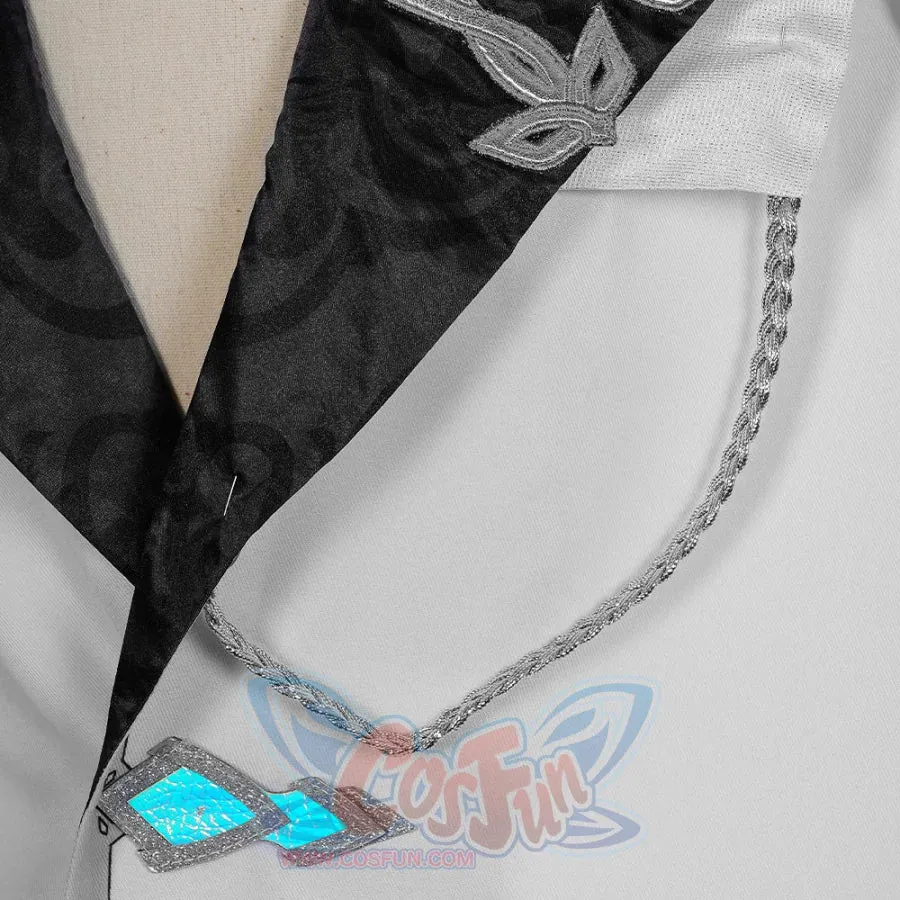 Genshin Impact Fatui Harbinger Damselette Columbina Cape Cosplay Costume C07581  A