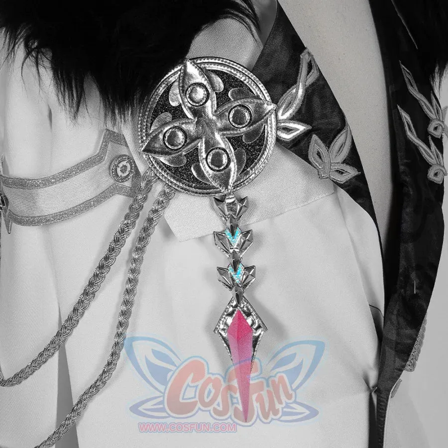 Genshin Impact Fatui Harbinger Damselette Columbina Cape Cosplay Costume C07581  A