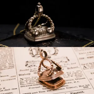 Georgian Secret Compartment Bloodstone Intaglio Seal Fob
